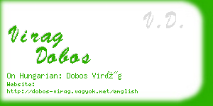 virag dobos business card